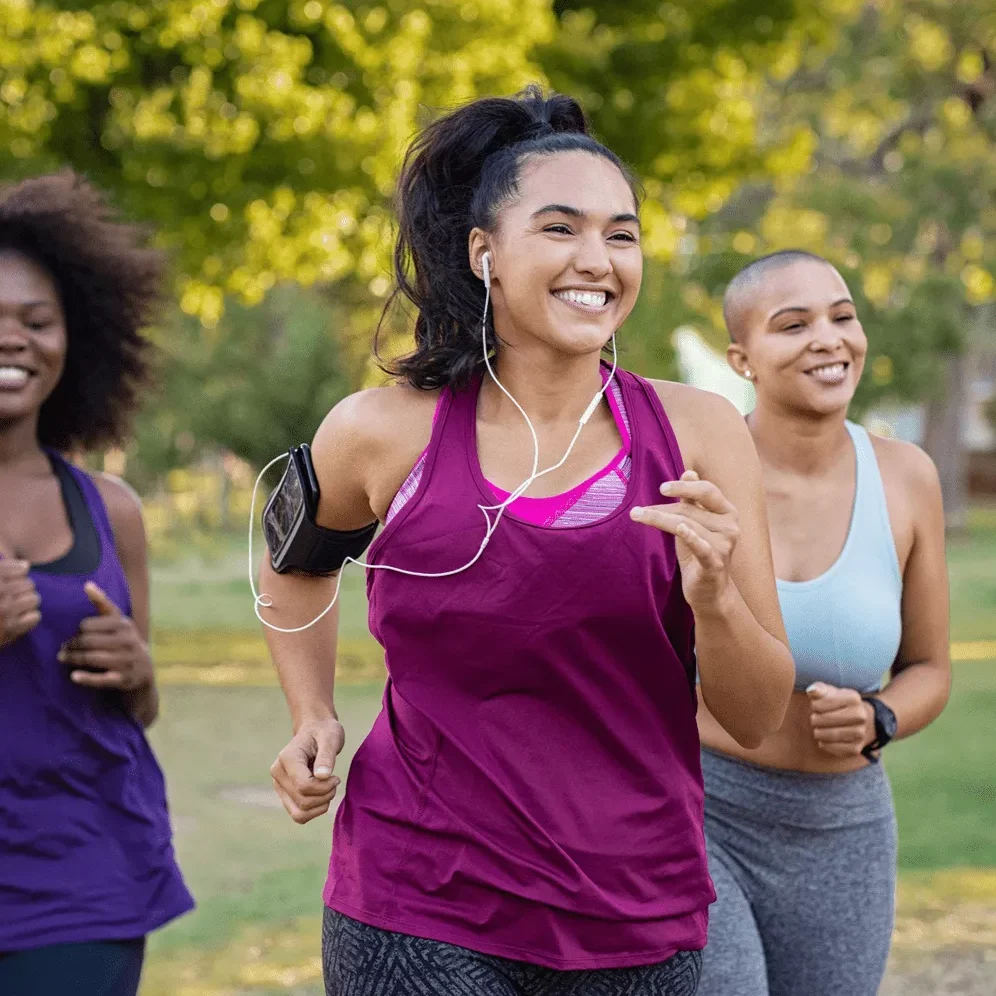 Woman-going-for-a-run-smiling